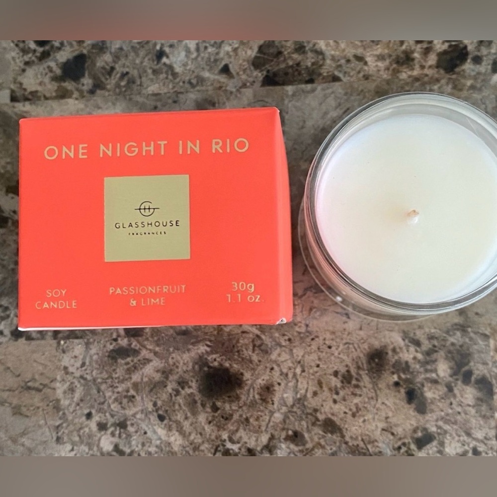 GLASSHOUSE One Night In Rio, Candle Passionfruit & Lime, Scent Is AMAZING! NIB